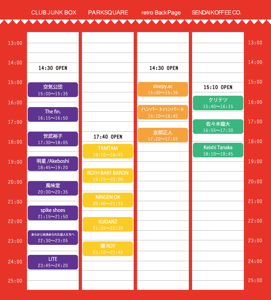 タイムテーブル