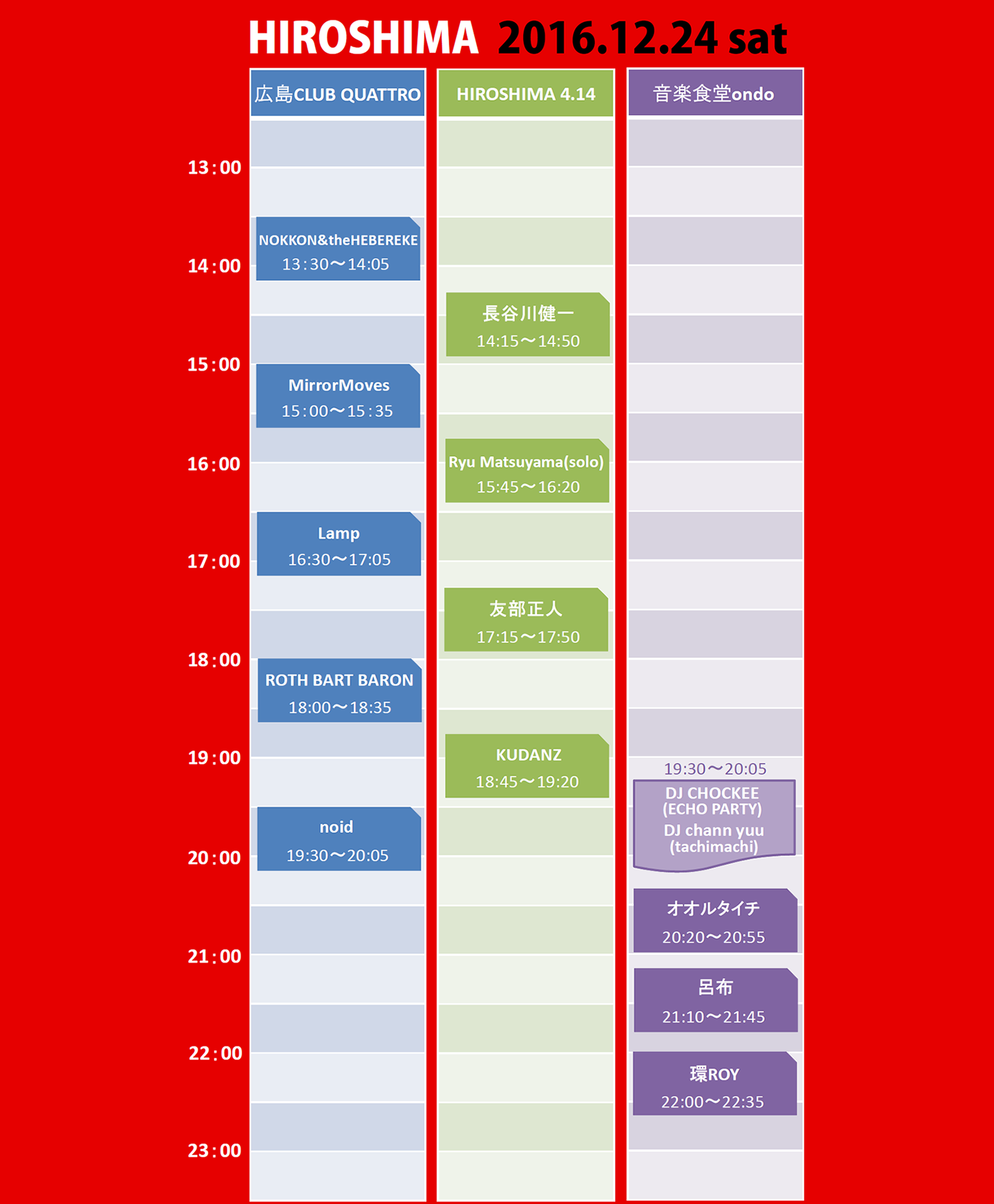 タイムテーブル